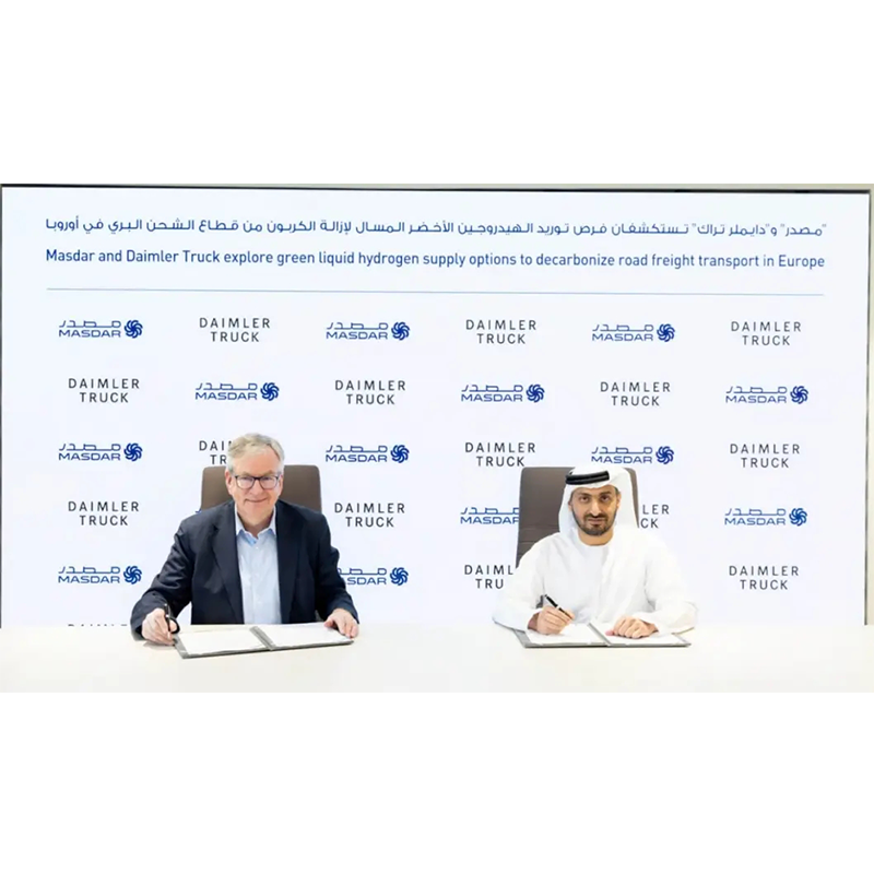 تخطط شاحنات Daimler ، بالشراكة مع Masdar ، لتصدير الهيدروجين السائل الأخضر إلى أوروبا