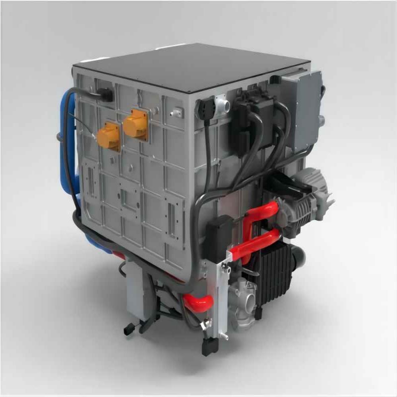 مكدس خلية وقود الهيدروجين 100KW المبرد بالماء للاستخدام في السيارات